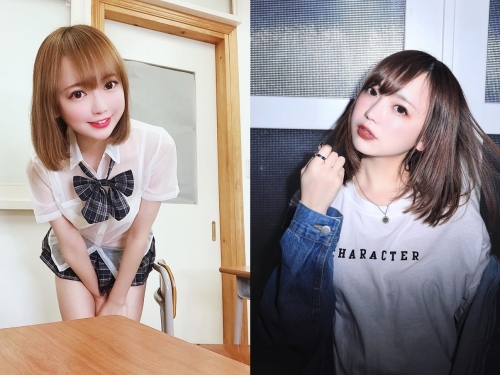 清純制服高中妹「鎌田紘子」透視制服誘惑　隱約看見「雪白形狀」渾圓飽滿