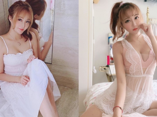 大眼港妹「草莓寶寶」透明睡衣太撩人，銷魂美體讓人視線一致往「濠溝看齊」！