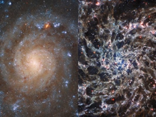 NASA韋伯新圖片 揭示一熟悉星系的全新樣貌