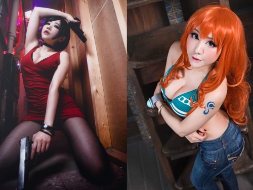 美式Coser「大奶版安心亞」巨乳娜美666一波　這個奶球很軟很Q很暴力