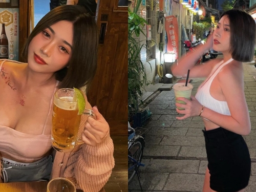 神農街出沒的「窈窕辣妹」香肩美乳好養眼！微醺模樣讓人好心動啊