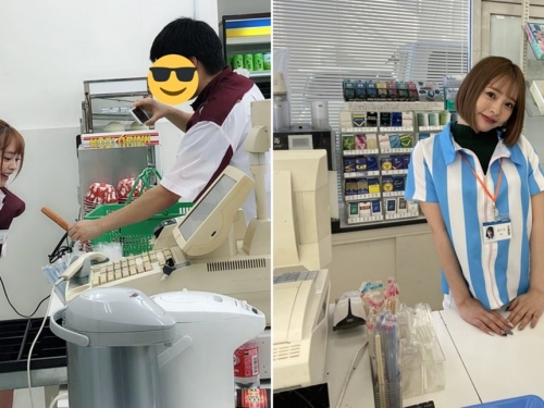 只差全家！ 　D罩杯韓系小天后「小倉由菜」表示便利商店制服即將制霸！