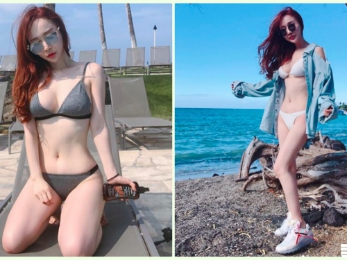 受不了！爆乳「比基尼奶妹」白皙乳量好銷魂！萬惡的「美乳身材」整個有夠犯規…
