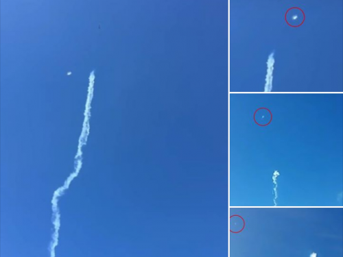 UFO在眾目睽睽之下，出現在智利巴拉斯港飛行表演上空！