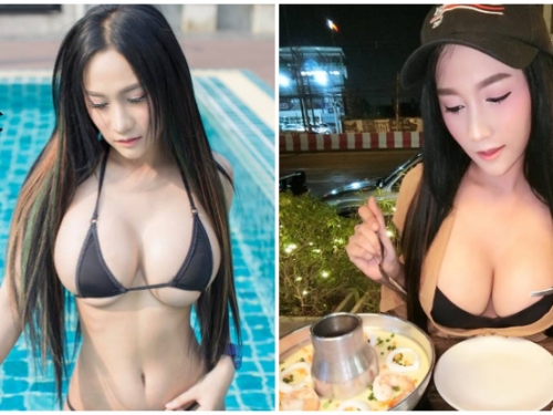 「乳浪太強」不晃會被撞到地上！「狂野巨乳」讓比基尼都快hold不住，抖奶影片更猖狂！