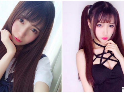 超性感美乳Coser！平時是乖巧制服妹，換上低胸裝變好邪惡啊！