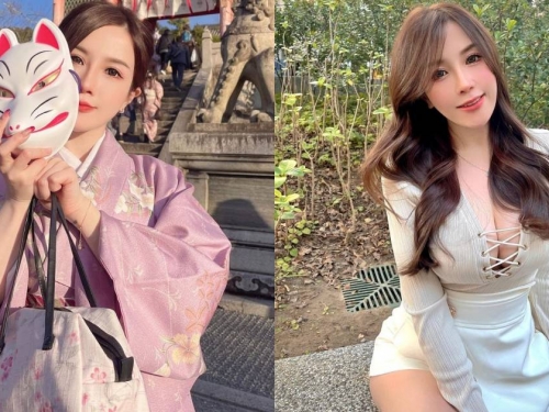 氣質正妹「吉寶」赴日旅遊甜當櫻花妹，和服底下暗藏「爆乳好身材」！