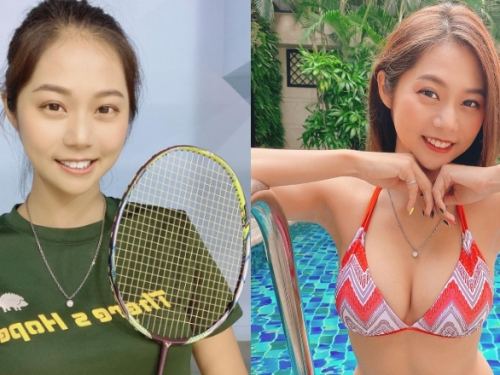 教練我想打球！正妹羽球教練「Yuki萱萱」比基尼造型又甜美又火辣！