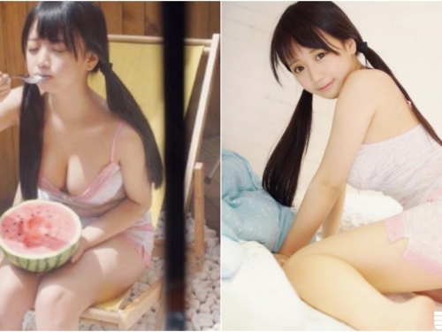 包子臉「大奶學生妹」！胸前「鮮奶大饅頭」堪比小西瓜！光看就好美味啊！