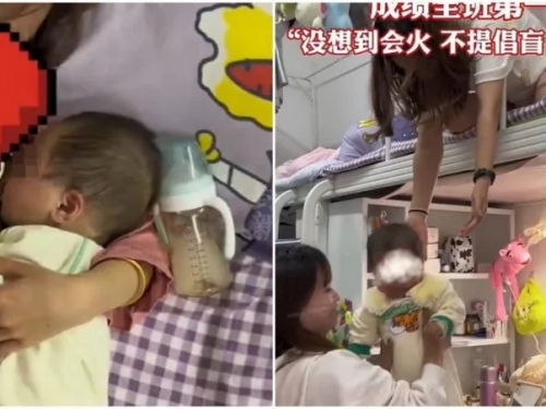 她大四生小孩「帶寶寶進宿舍」竟還是學霸 室友變保母超嗨