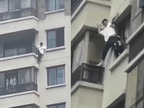 16歲少年跟父母吵架 37樓徒手爬牆到3樓只花10多分鐘