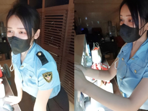 正妹警衛制服底下藏「兇殘胸器」　戰鬥力滿分不要輕易挑戰