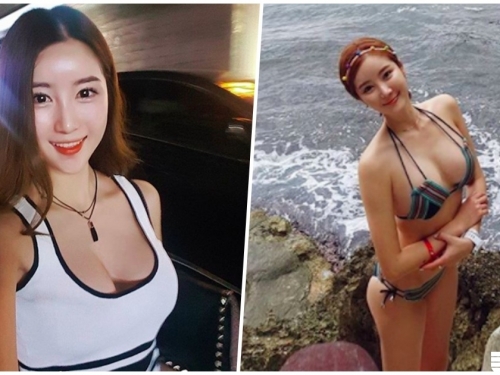 海邊俯視「火辣比基尼正妹」！超兇角度辣到讓人受不了！