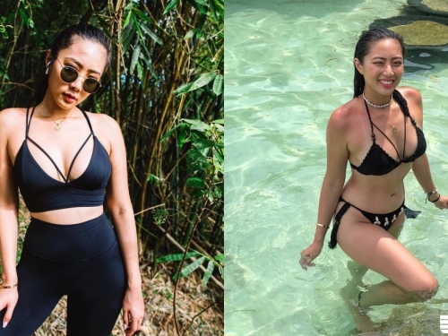 從海邊辣到山上！台灣黑辣正妹「Sophia」性感身材擋不住，好想跟她一起運動！