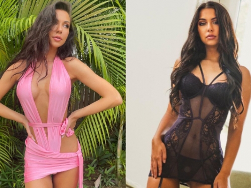 焦糖辣妹心靈手巧…一條遮羞布變成連身短裙　美乳纖腰好身材展露無遺
