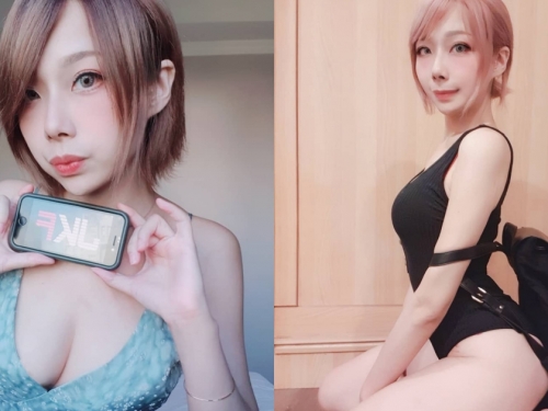 超色氣coser「甘娜」美乳翹臀好敢拍，「黑化小小兔」讓粉絲瘋狂心動！