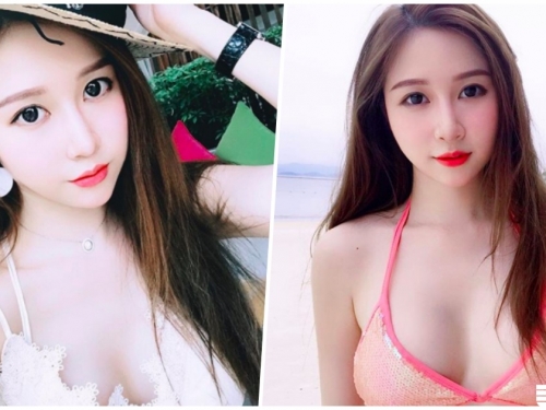 正妹海邊中路大開，「超雪白美肌」看了口水狂流啊！