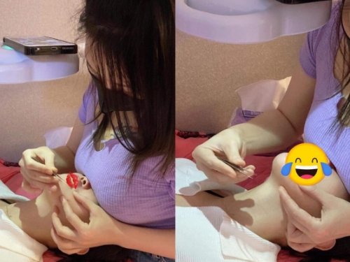 最辣美容師「李妮」巨乳壓客人臉上　網友：立刻預約衝一波