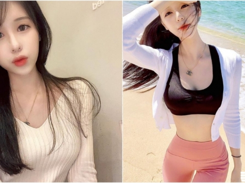 太辣！「小蠻腰正妹」海邊散步！「巨乳蜂腰」絕妙Ｓ曲線自拍好撩人！