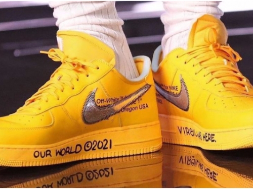果然是黃金配色！Off-White™「NIKE Air Force 1」新款「University Gold」官方照曝光！