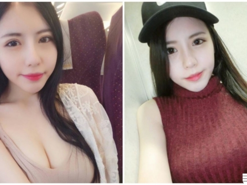 捕獲超兇高鐵正妹，深V美乳「形狀太邪惡」，旁邊乘客都受不了了！