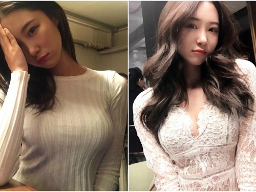 春暖花開「奶炸開」！女友系清純妹胸前「兩團滿開」大曬美嫩乳球耍性感…