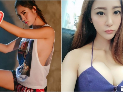 超兇猛「大奶泰拳妹」！背心下空空讓奶通風！「飽滿美乳」看起來脾氣很差！