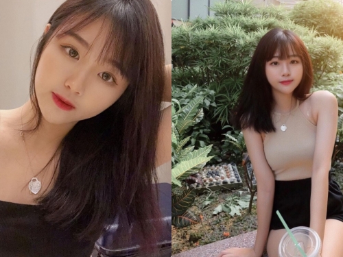 甜美女友「Janice」穿小短褲太性感，「誘人的青春曲線」好無敵啊！