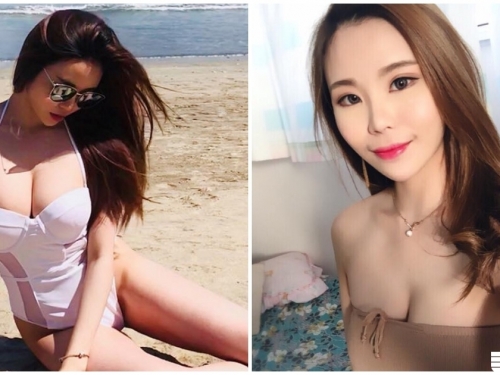 沙灘驚見「超巨大長輩」！「極致乳量蹦出」旁邊遊客都看暈了！