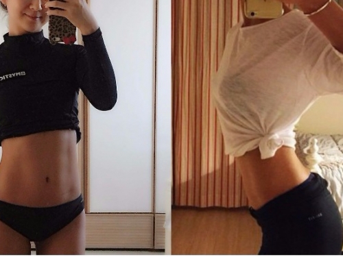性感姊姊「深蹲姿勢」超專業！圓潤翹臀讓人想入非非，網驚呼：果然硬底子…