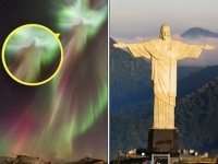 像不像？　北極光裡出現耶穌