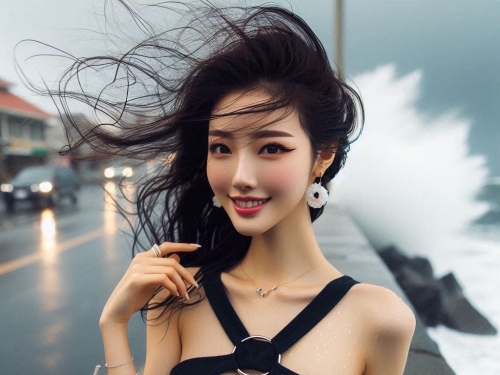 傻妹去觀大浪