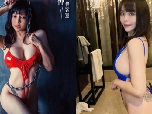 火辣尤物「金莉娜」完美詮釋辣台妹，衣服掀起來狂蹦「兇猛大豪乳」 !