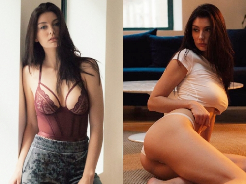 身材好穿什麼都好看…不穿更好看！性感辣模「白T撩慾」超驚人