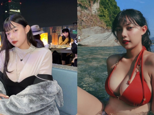 19歲嫩妹「安潔莉娜」換上比基尼讓網友感嘆：現在小孩發育真好