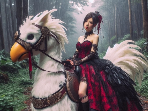 Beauty on a Chocobo