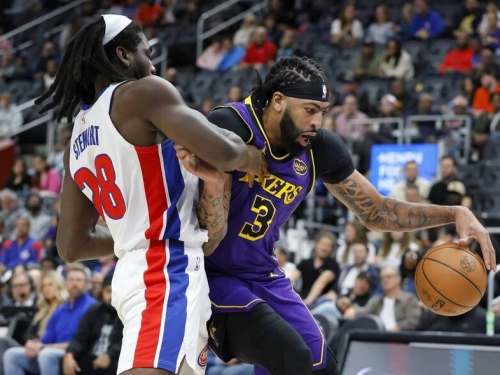 NBA》A.戴維斯飆37分做白工！坎寧安繳大三元率活塞宰湖人