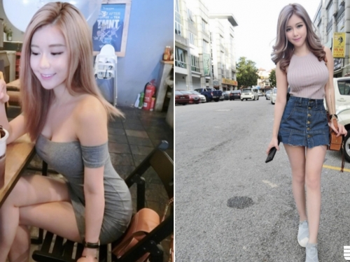 巨乳版鄧紫棋！兇悍爆乳妹「逆天美腿」好犯規！網路瘋傳的「白嫩背影」讓人受不了...