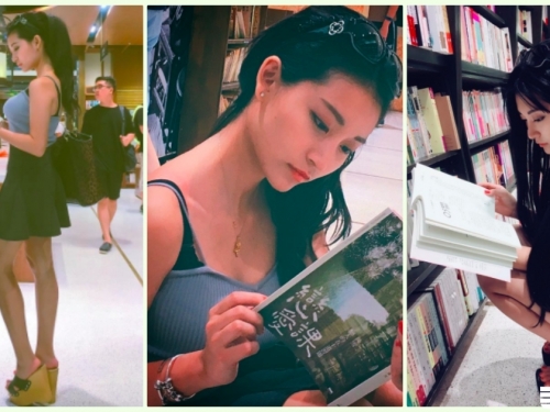 書店驚見「火辣爆乳妹」高顏值讓人戀愛！超猛「F奶天然兇器」逼死人啊…