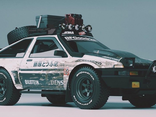 疫情大爆發的逃命浪漫首選！瞧瞧末日感十足的越野版 Toyoto AE86 ‘PandeMic’