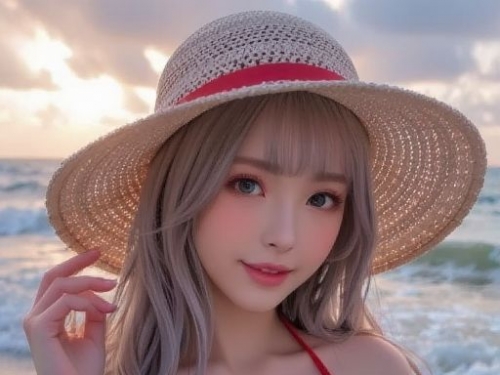 Woven straw hat