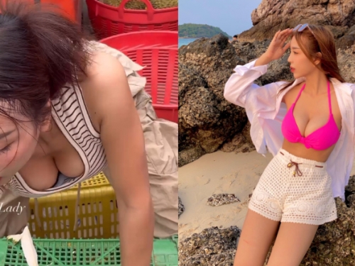 明明就很香！水果攤老闆娘爆乳切榴槤　品質保證絕對甜！