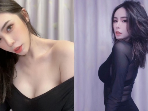 白皙正妹「Nicole」辣曬 D 級曲線！穿上「黑色透視裝」引網友狂讚