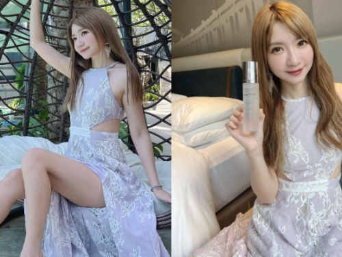 長腿仙女「Cherry」坐在吊床姿態超美，「迷人淺笑」讓人陶醉