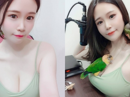 超兇猛32G巨乳正妹「乃米」，豐滿雙球變成小鳥爬架，網友開始羨慕鳥啦！