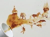 看得出來嗎？這個充滿幻想的作品，居然是用＿＿所畫成的！