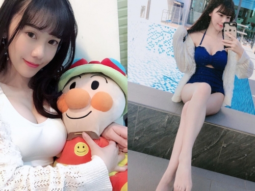 正妹實況主「皮皮」兇猛爆乳擠歪麵包超人！每次開播都害粉絲嗷嗷待哺～