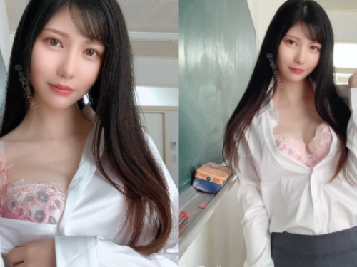 教師誘惑！「藍芽みずき」包臀裙下騷意濃，「淫蕩本命」直接現形！