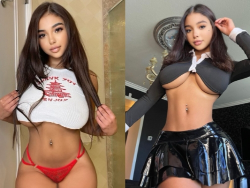 奶控福利！巨乳妹「爆量焦糖奶」不斷外溢　隔著螢幕都聞到濃醇奶香