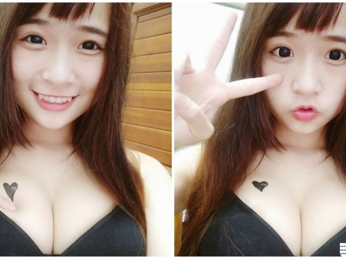 超Q童顏正妹！可愛外表下隱藏「渾圓美胸」，事業線都快蹦出了！